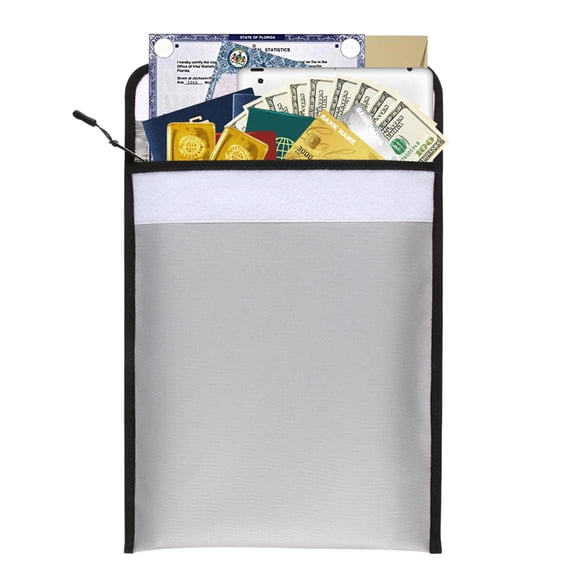 Nishore File Pouch,Durable Pouch 10.8in And Waterproof Valuables Pouch With Zipper Waterproof Money Durable With Zipper File 13.4 * 10.8in Document 13.4 And Waterproof Money Leeofty