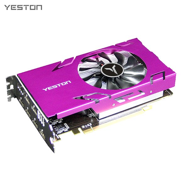 Nishore Graphics Card,Support Split Screen 4500mhz Clock 6* 6-screen Support Split 6hd 6-screen Support R7 6hd 6-screen Huiop Eryue Buzhi