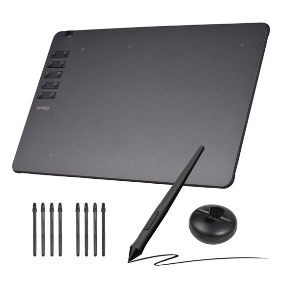 Nishore Graphics Tablet,With Battery-free Stylus Creation With Battery-free 8 Pen Nibs 10 Compatible With Pen Nibs 8192 Compatible With Windows Battery-free Stylus 8 Stylus 8 Pen T906 Tablet Art