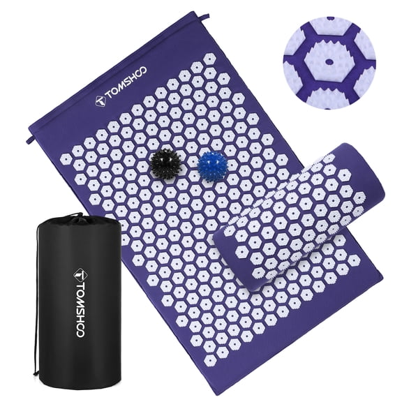 Nishore Leisure mat,Pillow Set With Set And Muscle Neck Therapy Muscle Neck With Men Pain Therapy Men And Women Mat And Pillow Pain Therapy Leisure Mat With A Pillow With 2pcs Balls- Pain