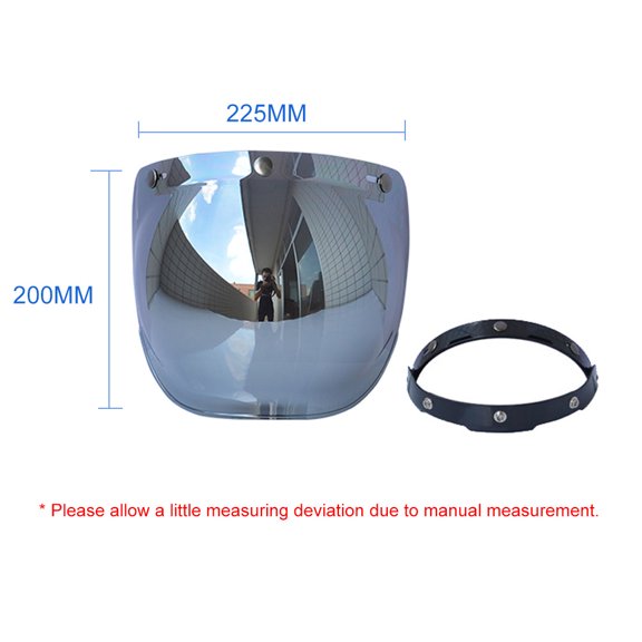 Nishore Lens,Bubble Visor Wind Lens Universal Lens Bubble Visor Lens Universal Open Visor Wind -uv -scratch Lens -scratch Lens Bubble Wind Lens Qisuo Buzhi