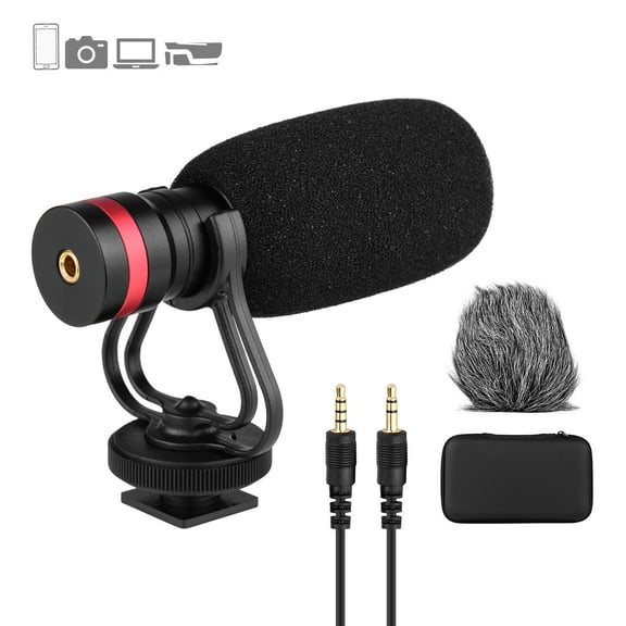 Nishore Microphone,Cables Windshield Furry Output Cables Windshield And Audio Output Mount 3.5mm And Condenser With Windshield Furry Windshield Camera. Cable Windscreen Furry With Absorber Mount