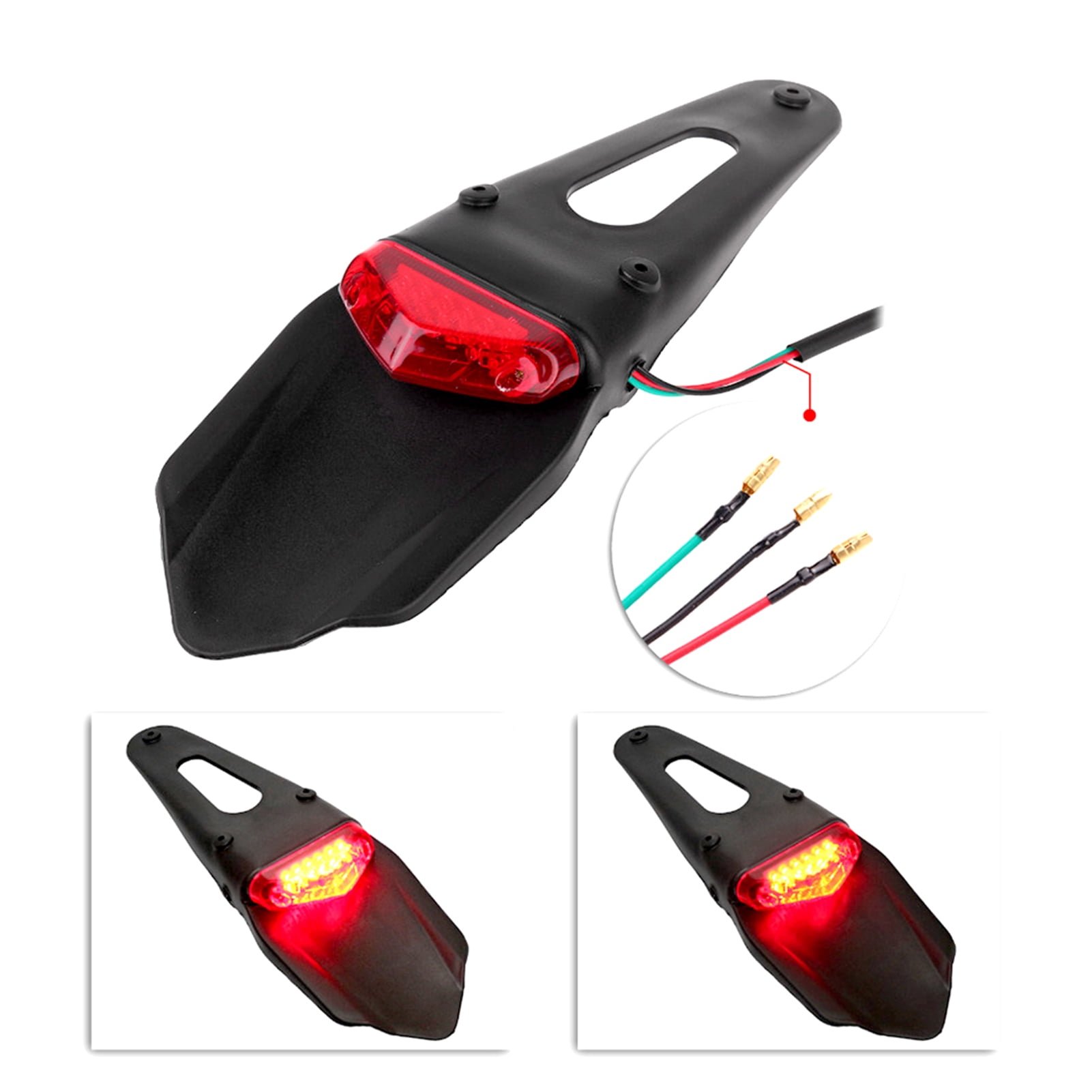 Nishore Motorcycle brake lamp,Led Lamp Led Rear Brake Dirt Bike Led Brake Rear Turn Rear Turn Atv Brake Tail Universal Turn Atv Dirt Mewmewcat Huiop Brake Lamp Eryue Universal F Brake