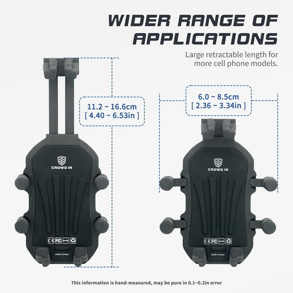 Nishore Phone Mount,Motorbike Rearview Mirror Vibration Dampener Cell Dampener Cell Adjustable Rearview Mirror Mount Cell Adjustable Rotation Mount With Vibration Adjustable Rotation Motorbike Rusuo