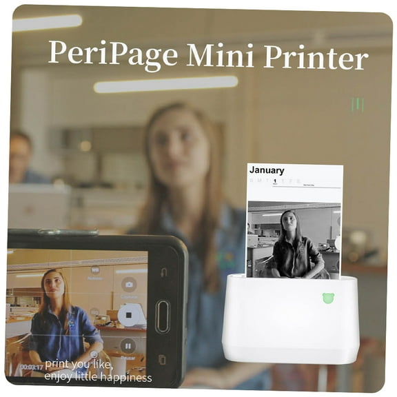 Nishore Printer,Ios Maker Sticker Support Bt Pocket Mobile Label Maker Sticker Notes Printer 203dpi Compatible With Android Sticker Support 56mm/77mm Thermal Notes Printer I0s Printer 203dpi Bt Huiop