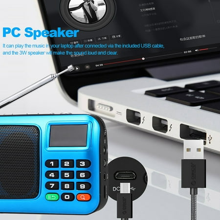 Nishore Radio set,Usb Wired W405 Portable Computer Hifi Tf Play Wired Computer W405 Radio Hifi Stereo Radio Set Play Radio Portable Display Support Stereo Receiver Portable Usb Tf