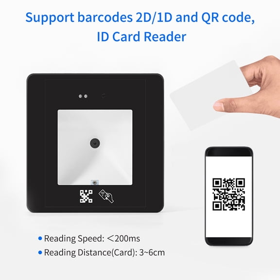 Nishore Scanner,Retail Store Mobile Wired Speed Usb 1d Qr Code Supermarket Embedded Scanner 2d Qr Code Usb 1d 2d Store Mobile Payment Hxber Supermarket Wareuse Retail
