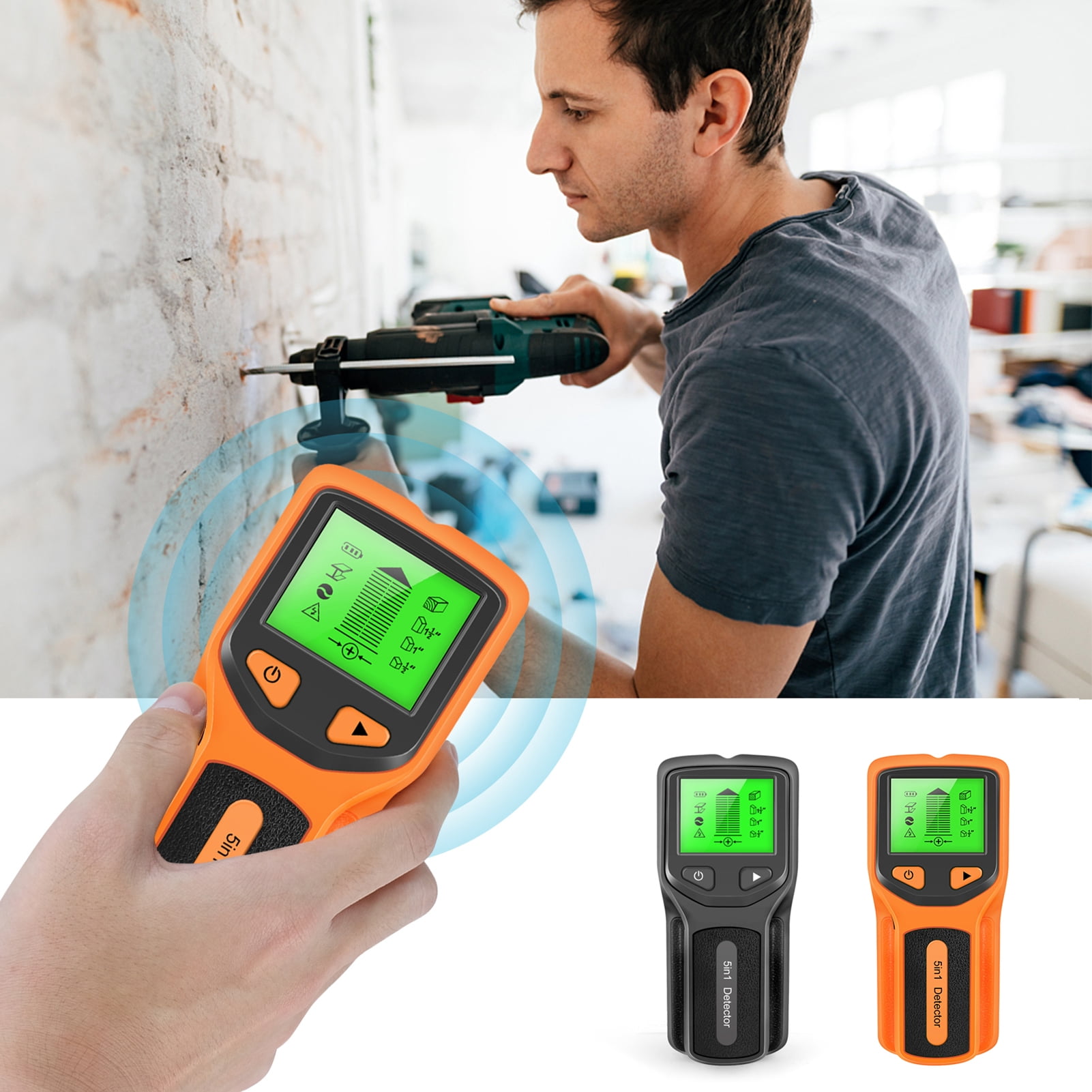 Nishore Scanner,Stud With - 5 In Lcd Display 5 In 1 Display Wood Wire ...