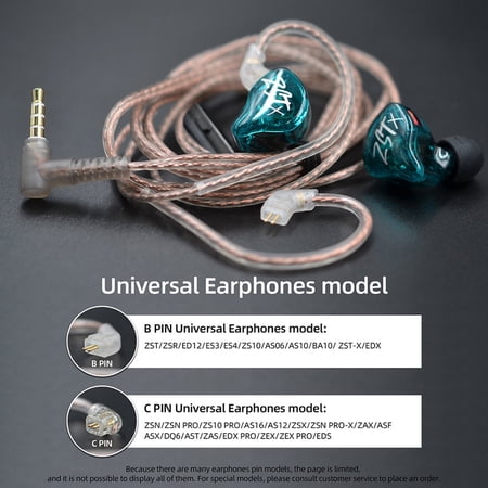 Nishore Wired headset,/zs10 Cable Zsn/zsn /zs10 Headset /zs10 C Pin Cable C Wired Headset Cable 0.75mm Cable Hifi Ofc Cable Ofc /zs10 Headset Cable Wired Ofc C Ofc /zs10 Pin Zsnzsn Prozs10