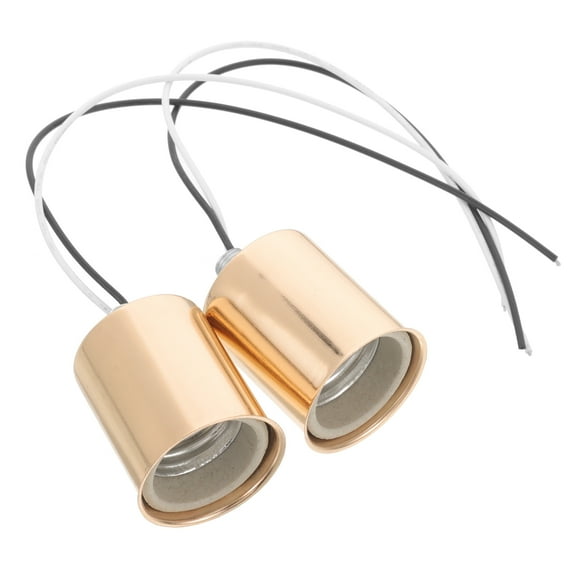 Nishuna 2Pcs Lamp Holder E27 Socket Hanging Light Ceiling Lighting Suspended Hanging Light Holder Fitting