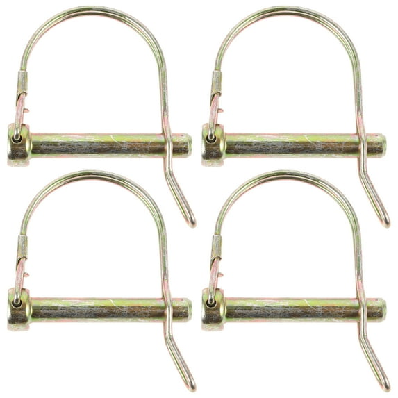 Nishuna 4pcs Locking Coupler Pin D Shaped Hitch Pin Tow Hitch Pin Heavy Duty Safety Trailer Pins
