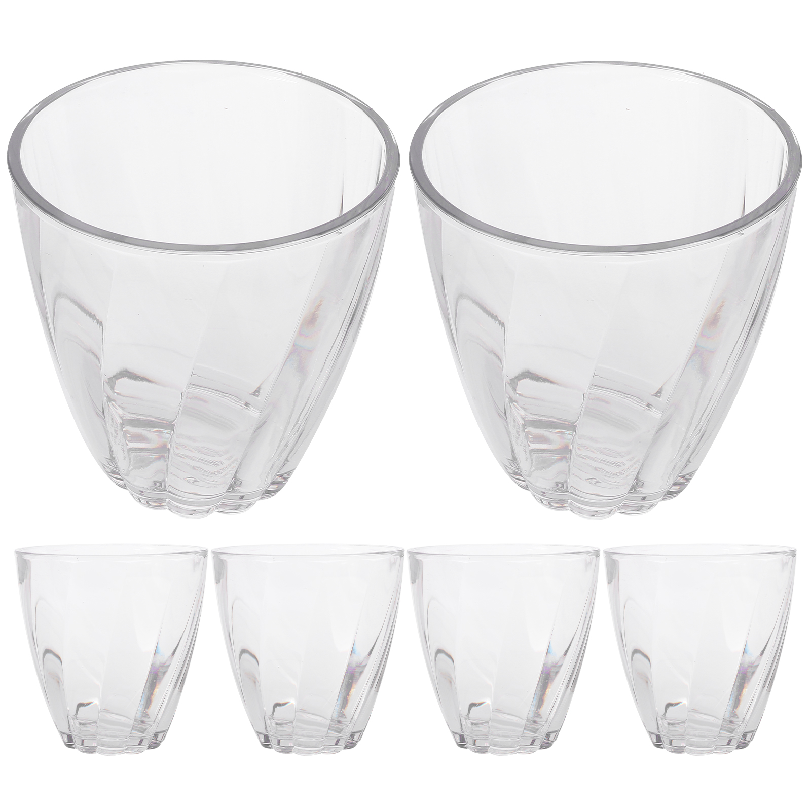 Nishuna 6pcs Bathroom Cups Toothbrush Tumbler Drinking Cups Mouthwash Cups Toothbrush Holder