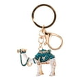thumbnail image 1 of Nishuna Camel Keychain Rhinestone Keychain Bag Hanging Ornament Decorative Key Ring, 1 of 4