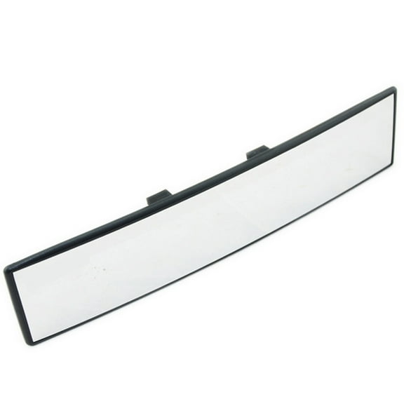 Nishuna Interior Rearview Mirror Modified Universal Large Field of View Car Mirror Assisted 290MM Curved Mirror (Black)