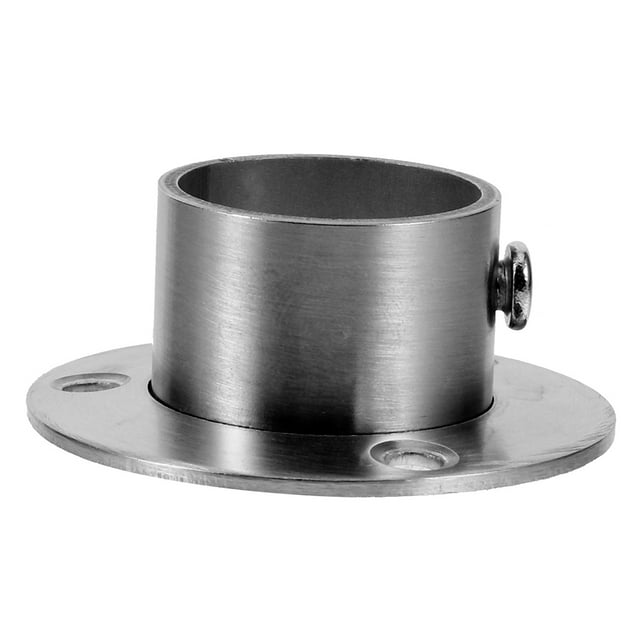 Nishuna Stainless Steel Pole Flanges Shower Curtain Rod Holders Closet