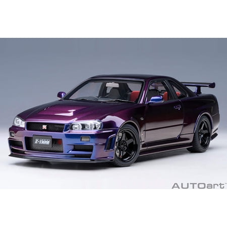Nismo R34 GT-R Z-TUNE RHD (Right Hand Drive) Black Pearl 1/18 Model Car by Autoart