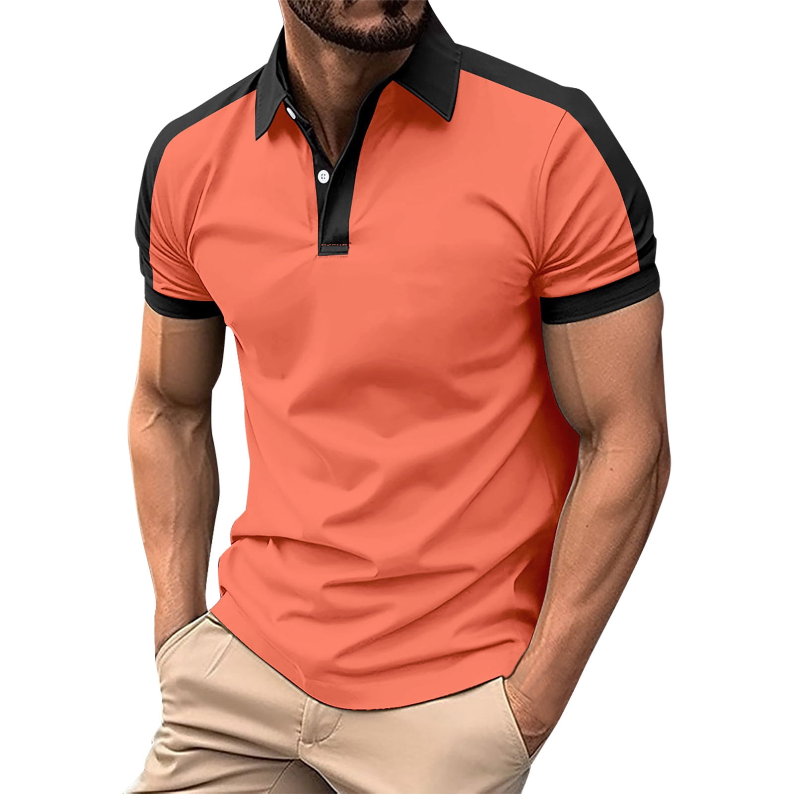Nisorays Golf Polos for Men QuickDry Athletic Button Down Shirts Mens Polo Shirts Short Sleeve