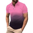 thumbnail image 1 of Nisorays Mens Polo Shirts Quick Dry Short Sleeve Golf T Shirt Tie Dye Performance Moisture Wicking Casual Workout Pink 2XL, 1 of 9