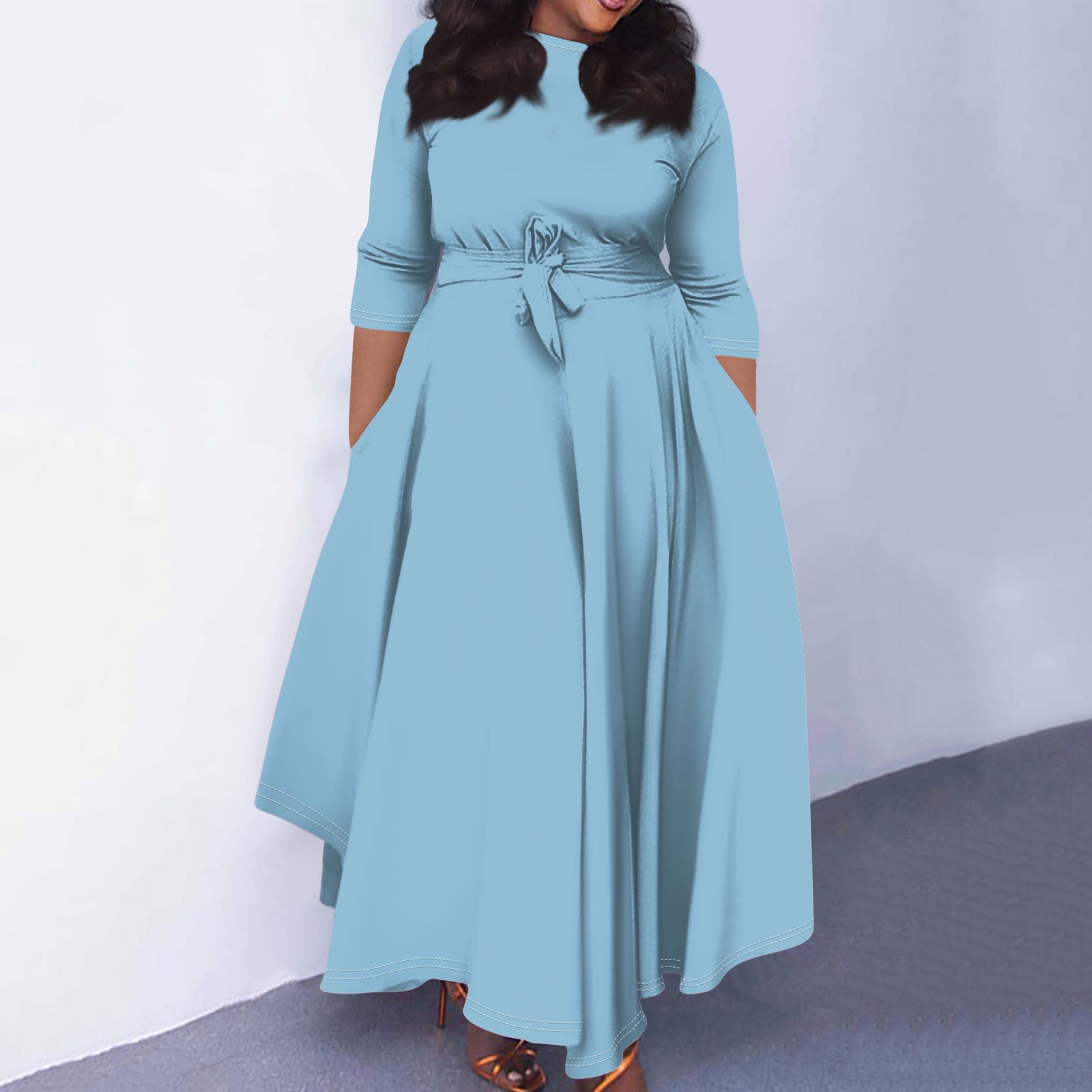 chinese dress ladies Ethereal Silk Tie Waist Maxi Dress main image 0