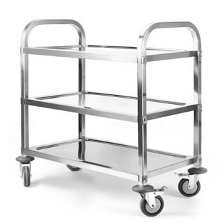UC7022133 - Stainless Steel 2 Shelf Utility Cart 21 x 33