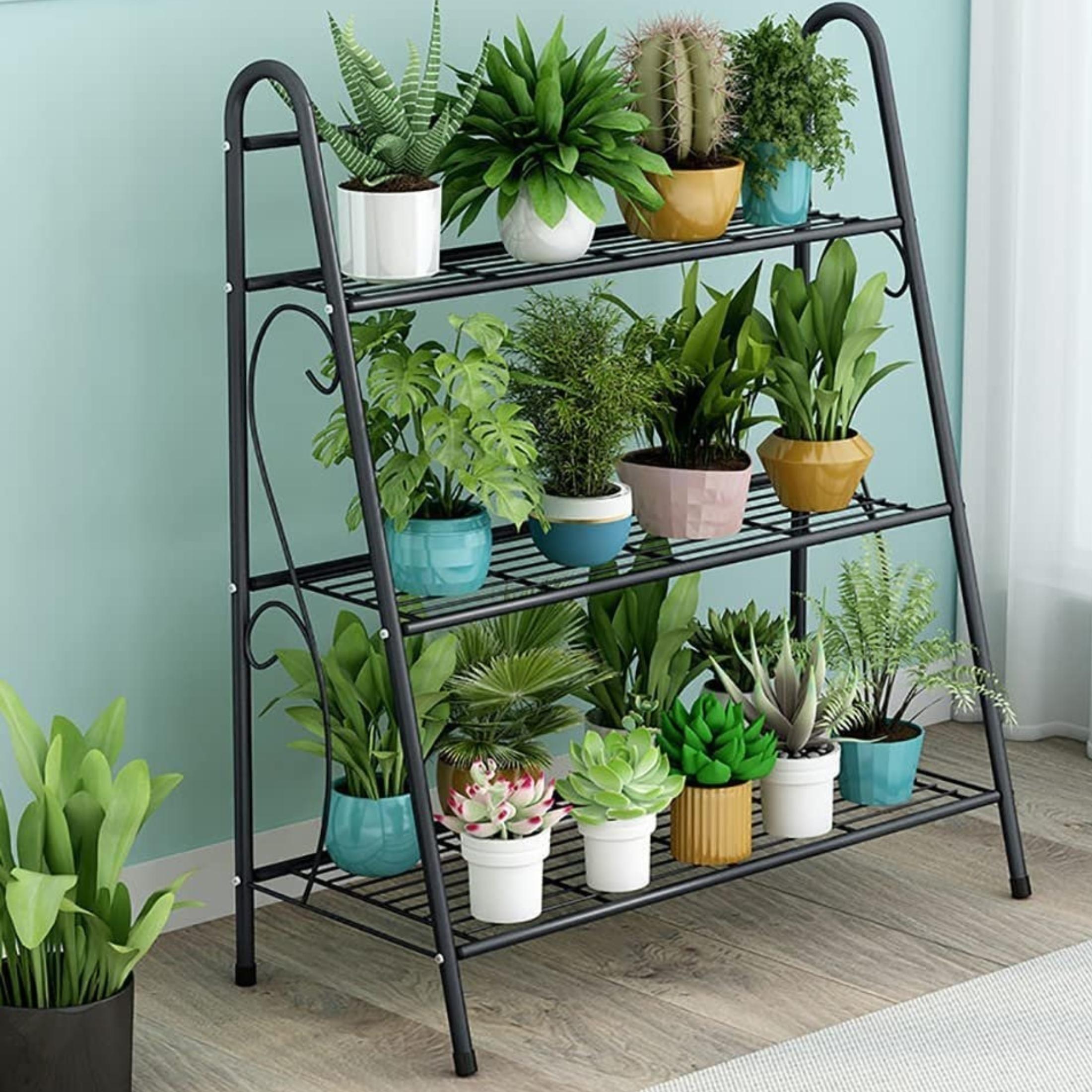 Nisorpa 3 Tier Metal Plant Stand Shelf, Flower Pot Plant Display