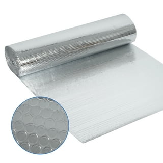 REFLECTIVE BLACK / SILVER FOIL Double BUBBLE Foil Insulation Roll 16X10 R8  