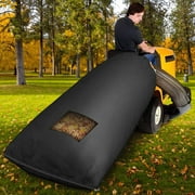 Nisorpa Lawn Tractor Leaf Bag, Riding Mower Universal Leaf Collecting Bag, 96"L x 56"W, Black, Large