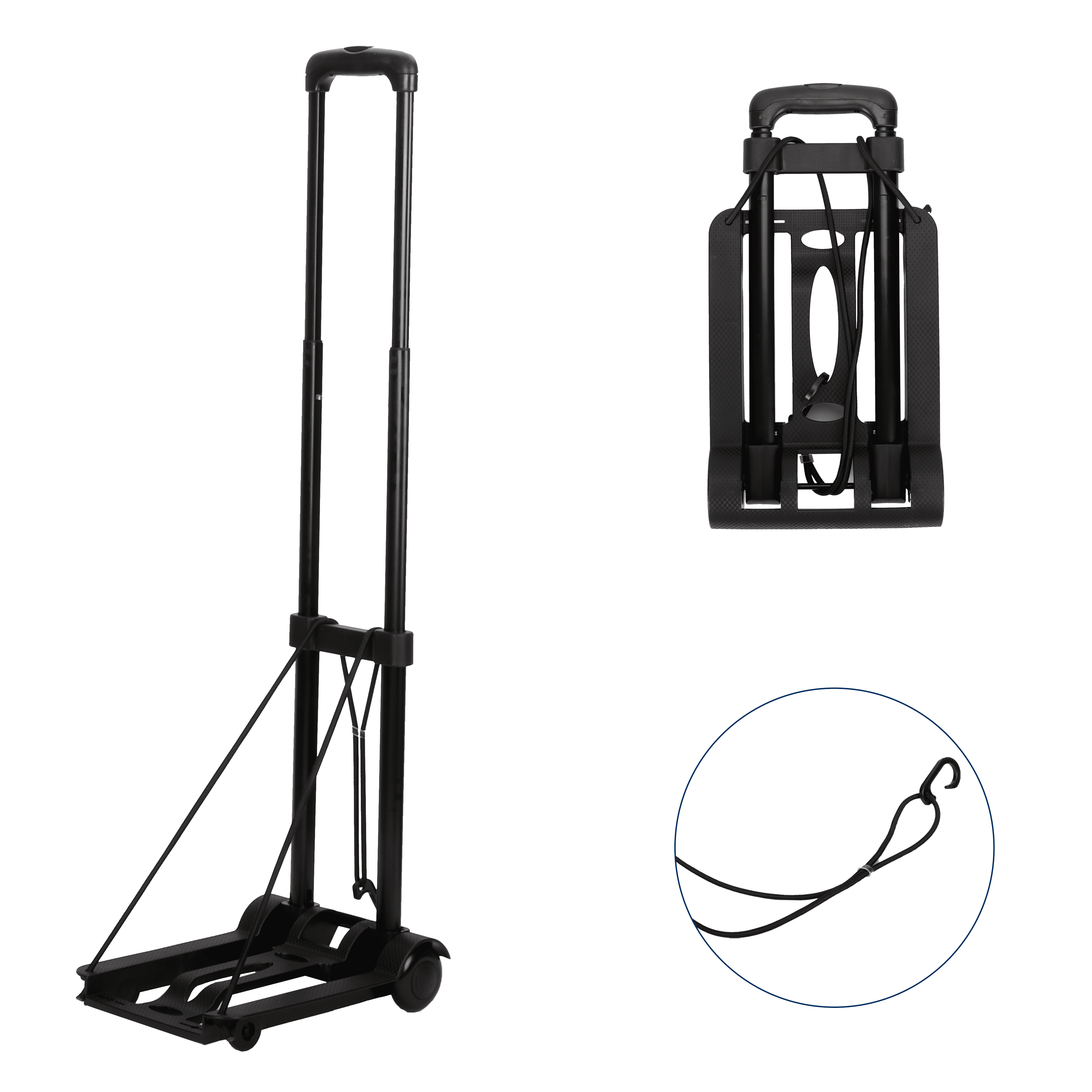 Nisorpa Portable Luggage Cart and Dolly, Folding Hand Truck with Wheels