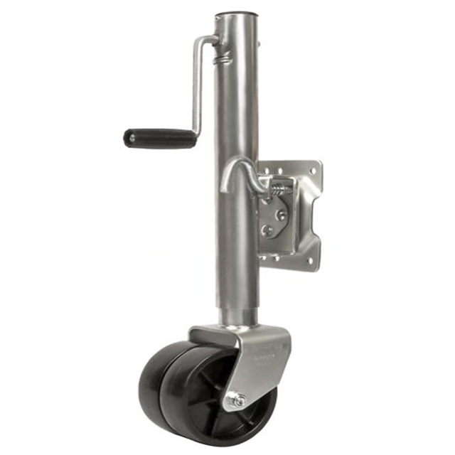 Nisorpa Trailer Jack, Heavy Duty Swivel Boat Trailer Jack with Dual Wheels, 1500lbs