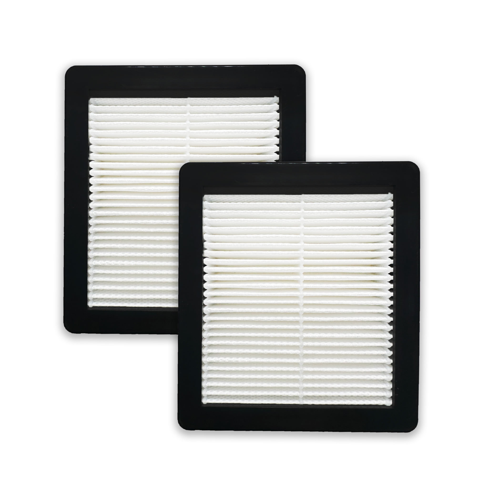 Compact Black and White HEPA Vacuum Filter Set