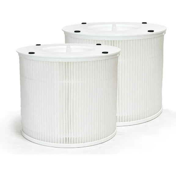 Nispira 12020 2-In-1 True HEPA Filter Replacement Compatible with Clorox Air Purifier Model 11020 & 11021 | Removes Particle Size Down to 0.3 micron | 2 Pack