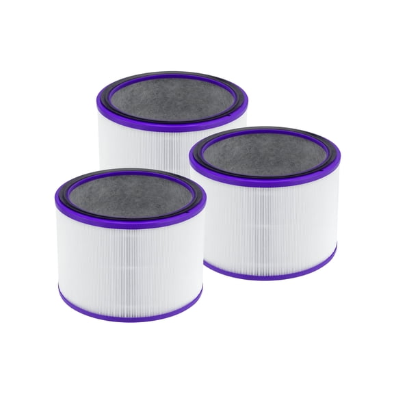 Nispira 2 in 1 HEPA Filter + Activated Carbon Filter Compatible with Dyson HP01, HP02, DP01 Pure Cool Link Desk & Pure Hot Air Purifiers. Compared to Evo Filter Part 968125-03. 3 Units