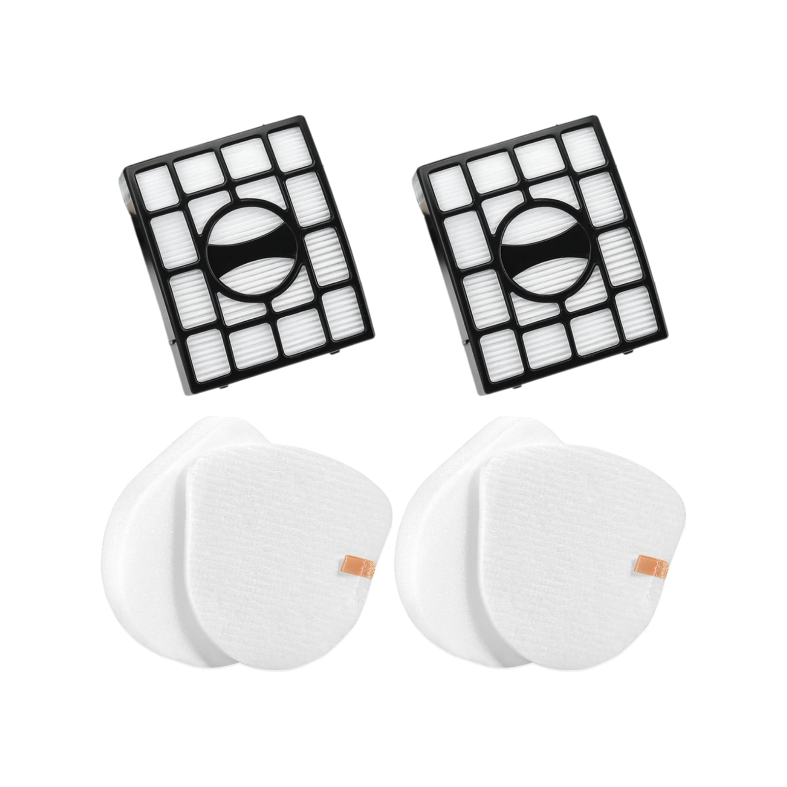Nispira 2 HEPA & 2 Foam Filter Replacement Set for Shark Upright