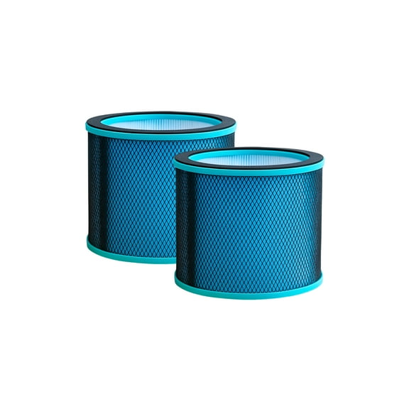 Nispira 2-in-1 True HEPA Filter Replacement For ULTTY Bladeless Tower Air Purifier Fan R021 R21 R020 R20 SKJ-CR021 SKJ-CR020, 2 Pack