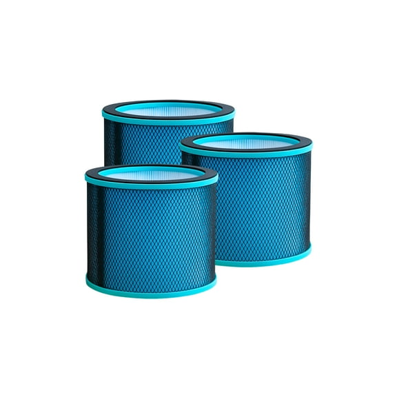 Nispira 2-in-1 True HEPA Filter Replacement For ULTTY Bladeless Tower Air Purifier Fan R021 R21 R020 R20 SKJ-CR021 SKJ-CR020, 3 Pack
