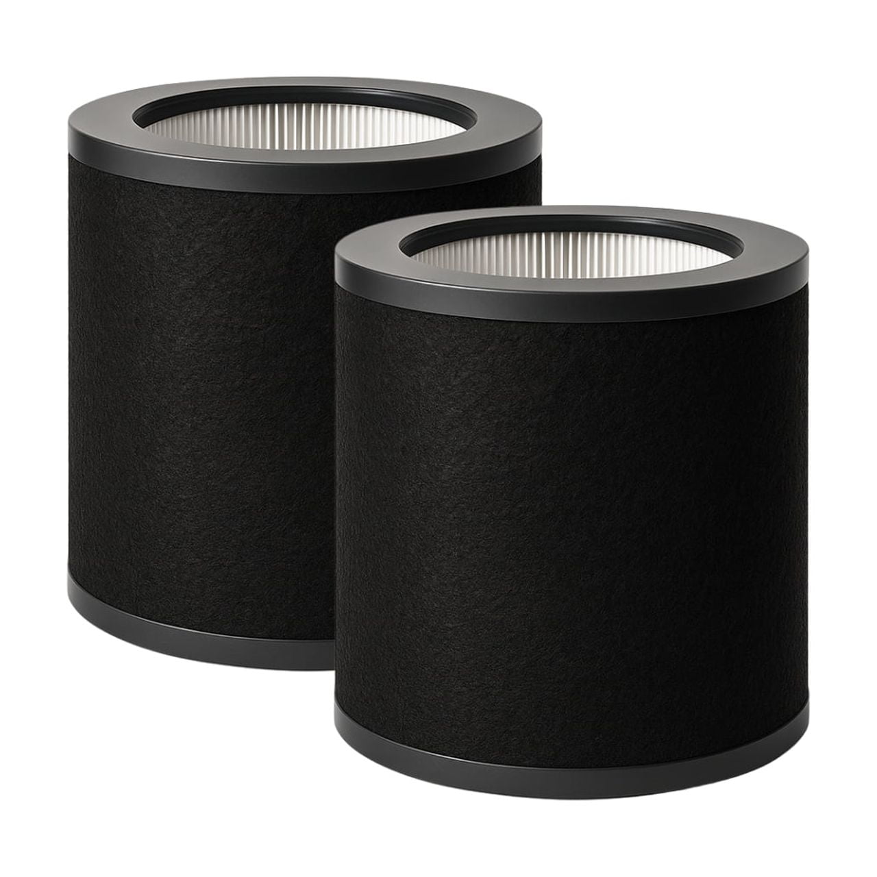 Nispira 2-in-1 True HEPA Replacement Filter for Air Purifier | Compatible with TaoTronics TT-AP008 | Remove Smoke, Dust, Pollen | 2 Pack