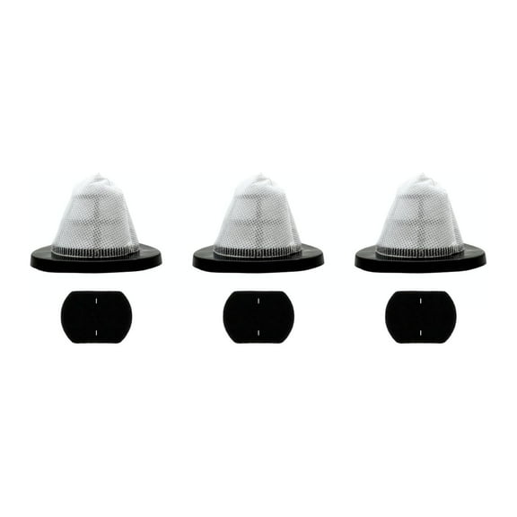 Nispira 2030 Lightweight Vacuum Filter Replacement with Foam For Bissell Corded Stick Vacuum Cleaner 2030, 20303, 20306, 20307, 20309, 2030K, 2030U, 2030B Part #1611501, 3 Pack