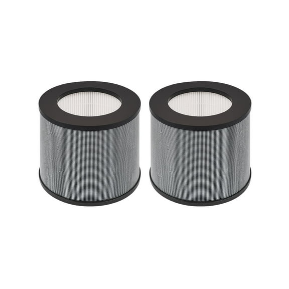 Nispira 3-in-1 True HEPA Replacement Filter for Air Purifier | Compatible with TaoTronics TT-AP006 | Remove Smoke, Dust, Pollen | 2 Pack