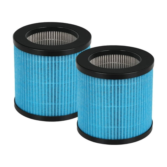 Nispira 3-in-1 True HEPA with Activated Charcoal Replacement Filter For TOPPIN TPAP002 TPFF002 Air Purifier Comfy Air C1, 2 Packs