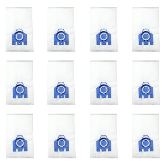 12 3D Airclean GN Vacuum Cleaner Bags Replacement for Miele Classic C1 Complete C3 Complete C2 Complete C1 S600 S800 S5 S2 S8 Series S227 S240 S270 S400 Part 10123210.