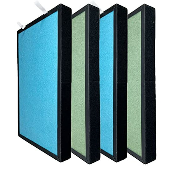 Nispira 4-in-1 True HEPA Air Filter Replacement for Pro Breeze PB-P01, 4 Pack