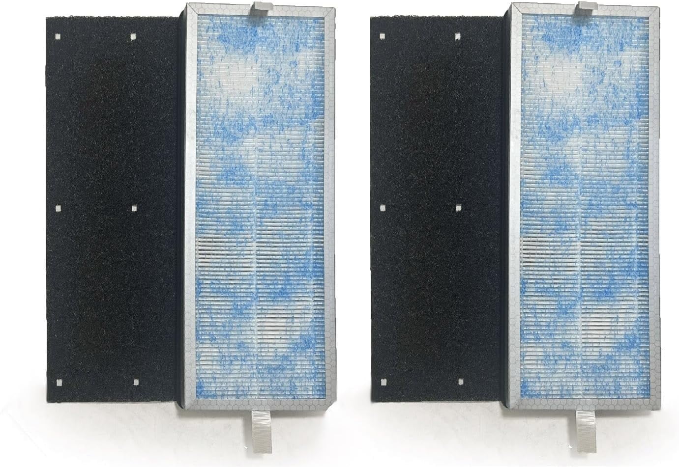 Nispira 4-in-1 True HEPA Filter Replacement Activated Carbon Compatible with Membrane Solutions MS18 Air Purifier Tower 2 Pack