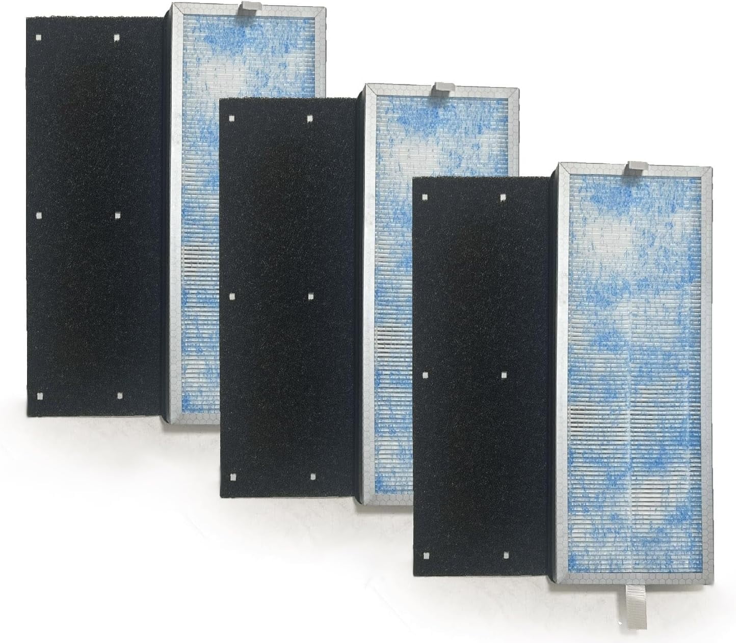 Nispira 4-in-1 True HEPA Filter Replacement Activated Carbon Compatible with Membrane Solutions MS18 Air Purifier Tower 3 Pack