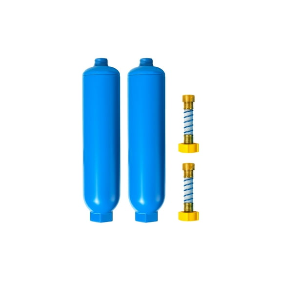 Nispira 40043 Inline Water Cartridge For Camco RV/Marine Water Filter | Flexible Hose Protector Included | 2 Pack