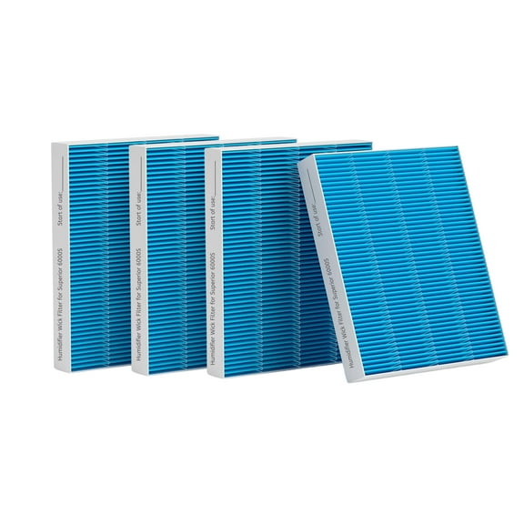 Nispira 6000s Wick Humidifier Filter Replacement for LEVOIT Superior 6000S Smart Evaporative Humidifier, 4 Packs