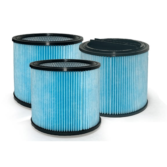 Nispira 90350 90304 90344 High Performance Filter Cartridge Replacement For Shop-Vac Wet Dry Vacuum, 3 Pack