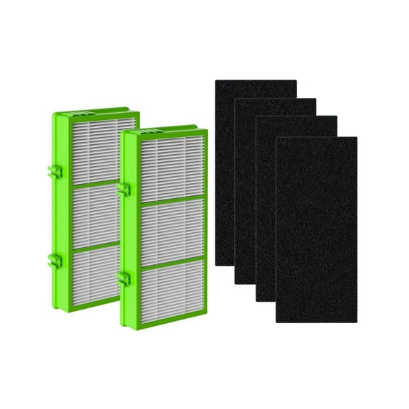 Nispira AER1 HAPF300AHD Allergan Remover Filters Compatible with Holmes Air Purifier HAPF300AH-U4R HAPF30AT HAP242-NUC, 2 HEPA 4 Carbon Booster Set