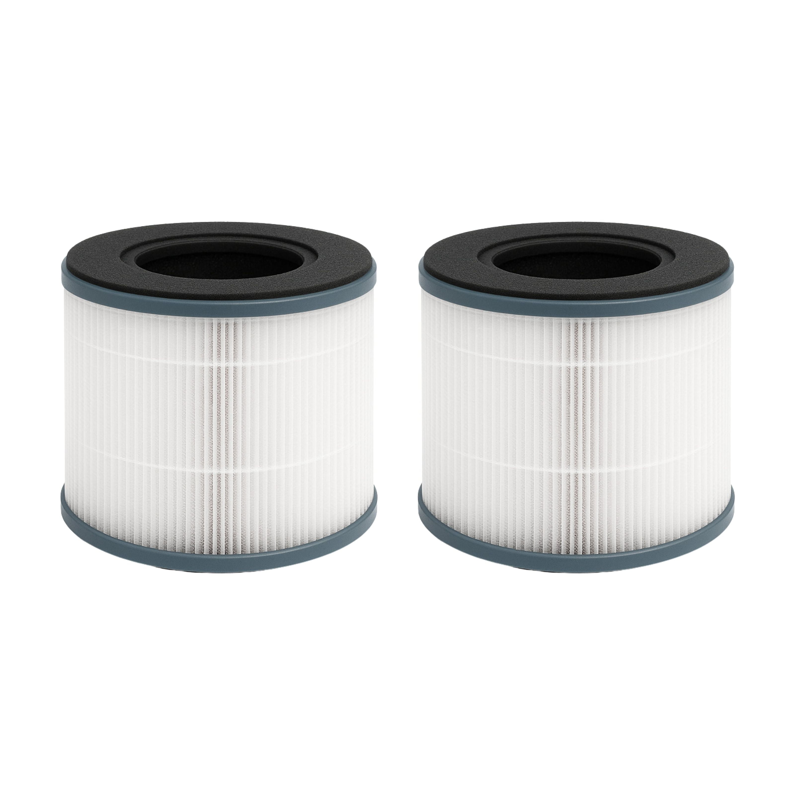 Nispira AP-T10 AP-T10FL 3-In-1 Activated Carbon True HEPA Filter Replacement For Homedics Air Purifier AP-T10-BK AP-T10-WT 2 Packs