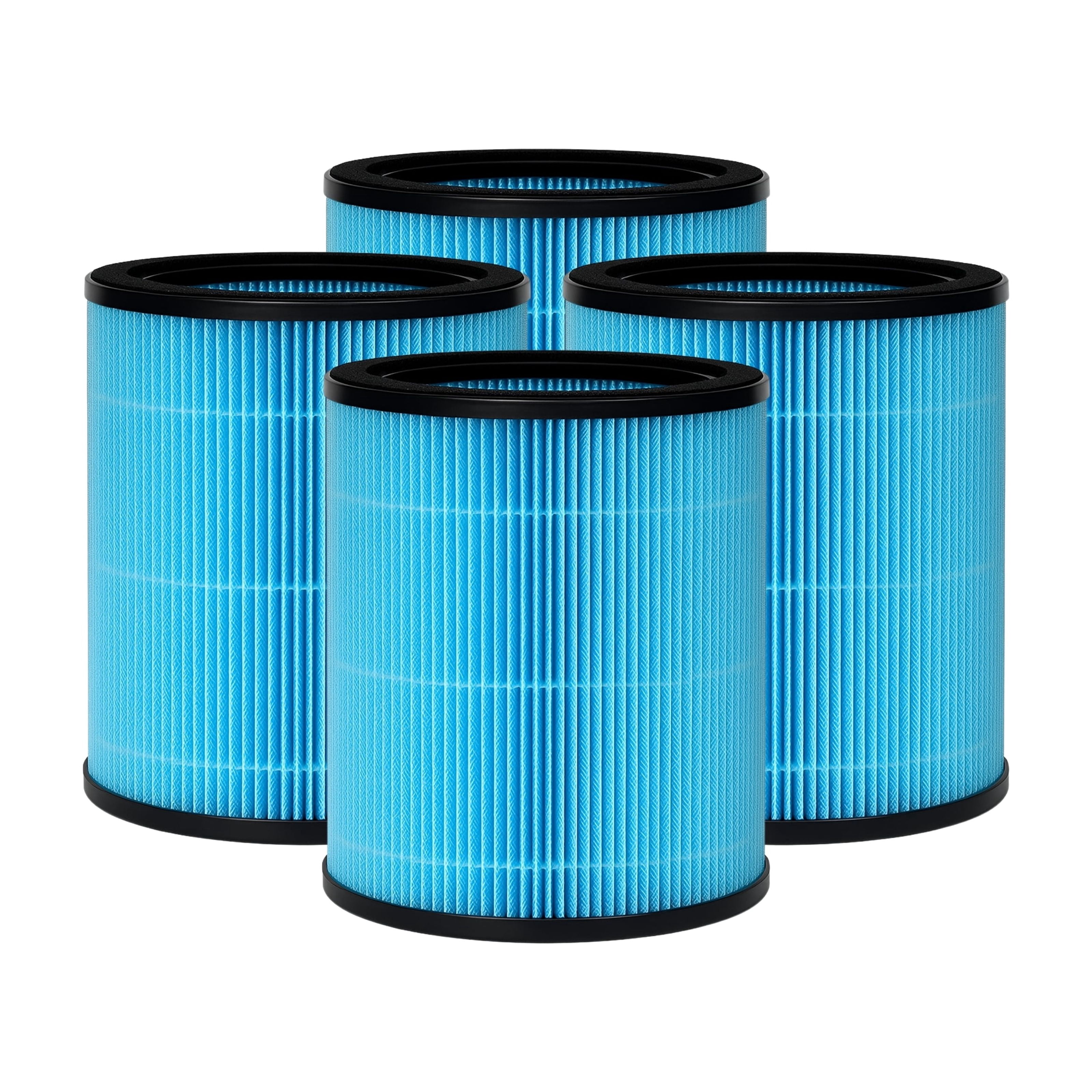 Nispira AP0601 2-in-1 True HEPA Filter Replacement for AirTok Air Purifier AP0601-RF  4 Pack