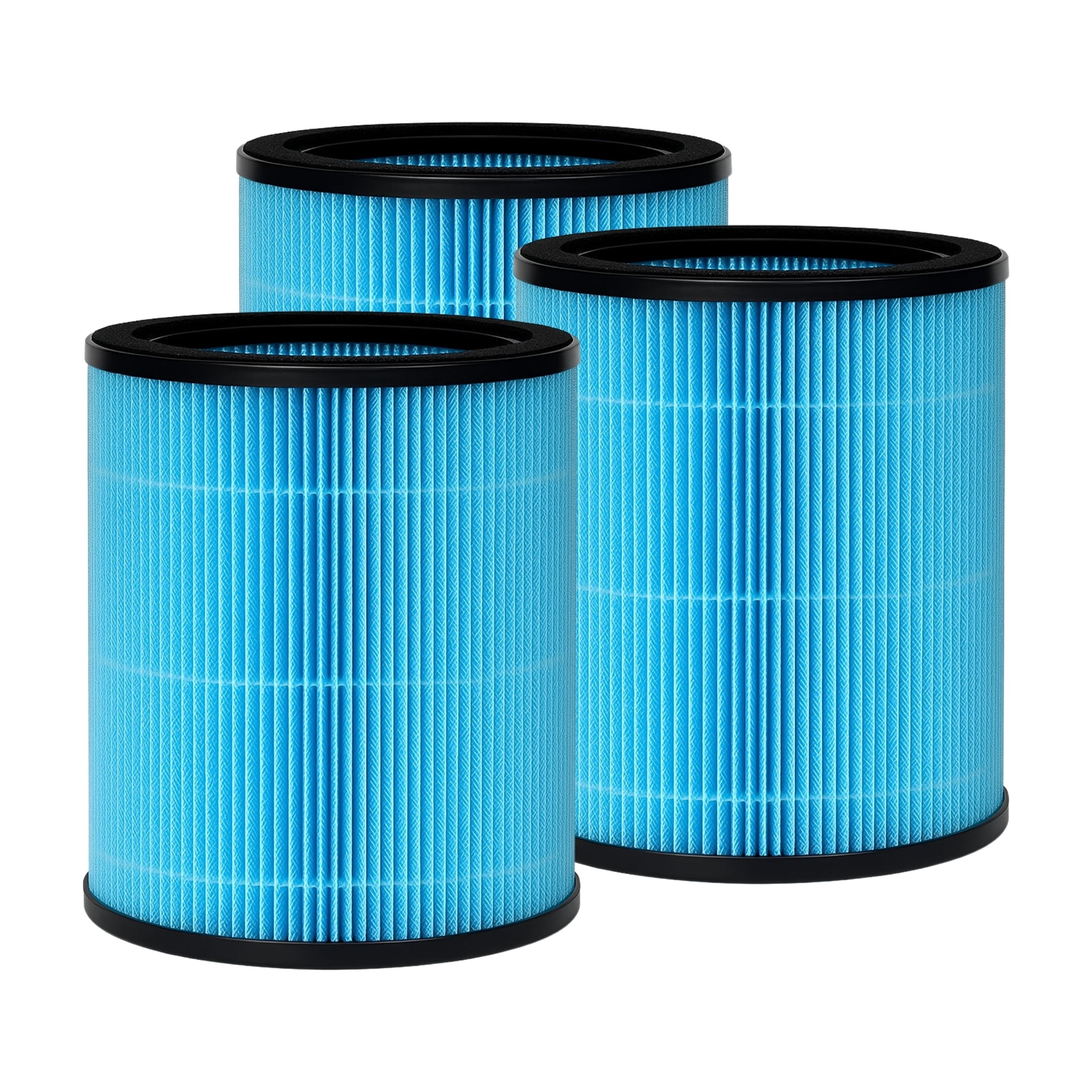 Nispira AP0601 2-in-1 True HEPA Filter Replacement for AirTok Air Purifier AP0601-RF | Remove Particle Size down to 0.1 microns | 3 Pack